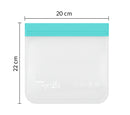 Reusable Ziplock Freezer Bags BPA-Free Leakproof Food Storage Bag Set - 20 Pack
