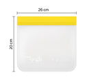 Reusable Ziplock Freezer Bags BPA-Free Leakproof Food Storage Bag Set - 20 Pack