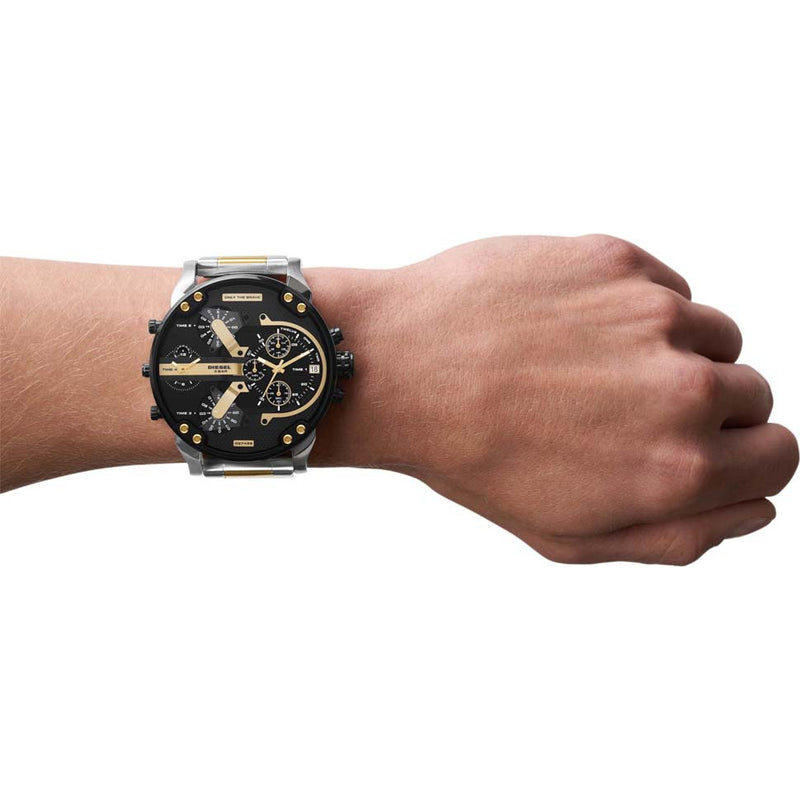 Diesel Mr Daddy 2.0 57mm Men’s Watch DZ7459 Chronograph Stainless Steel Black Dial