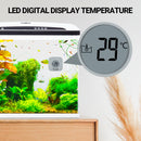 Magnetic Aquarium Glass Cleaner Brush Algae Fish Tank Scraper With Thermometer