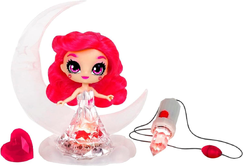 Crystalina Dolls Rose Quartz Collectible Doll + Colour Changing LED Dress & Accessories