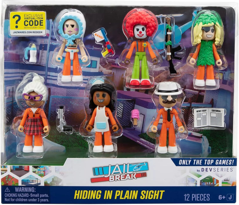 DevSeries Roblox Jailbreak: Hiding in Plain Sight 7cm Figure Multipack