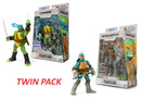 Teenage Mutant Ninja Turtles BST AXN Leonardo & Michelangelo 5" Action Figures