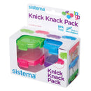 Sistema Knick Knack Mini Containers Reusable Food Storage Box 62ml - Set of 4
