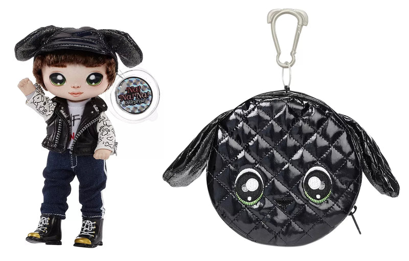 Na Na Na Surprise 2-in-1 Fashion Doll & Metallic Purse Glam Series, Maxwell Dane