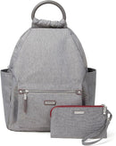 Baggallini Women's All Day Backpack Bag With RFID Phone Wristlet - Stone