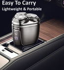 Portable Electric Shaver for Men, 5W LCD Travel Beard Trimmer Razor USB-C Charge