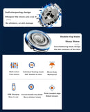 Portable Electric Shaver for Men, 5W LCD Travel Beard Trimmer Razor USB-C Charge