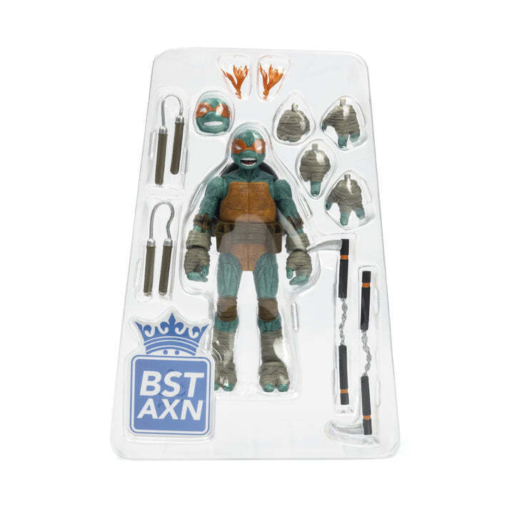 Teenage Mutant Ninja Turtles BST AXN Leonardo & Michelangelo 5" Action Figures