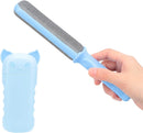 Pet Hair Remover Lint Brush Reusable with Self-Cleaning Base for Pets, Cat Theme