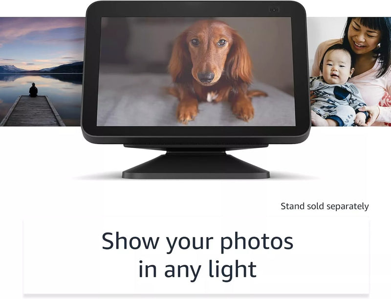 Amazon Echo Show 8 (2nd Gen) HD Smart Display with Alexa & 13MP Camera - Charcoal (Refurbished)