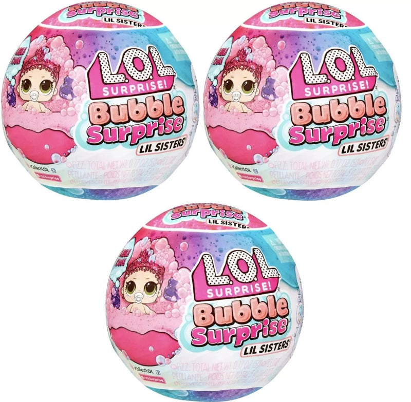 L.O.L Surprise Bubble Surprise Lil Sisters Assortment (One Supplied) - 3 PACK