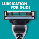 Gillette Mach3 Men's Razor Blades, 4 Razor Blade Refills + Lubrastrip -Multipack