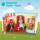 Lil Woodzeez Movie Theatre Playset Figures Posable Mini Cinema Toy 3+ Gift