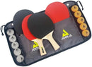 JOOLA Table Tennis Set 4 Bats 10 Balls Carry Bag Ping Pong Family Kit Game