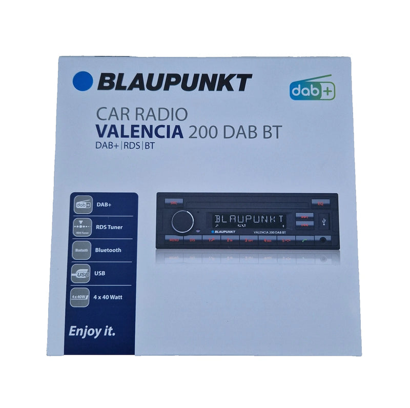 Blaupunkt VALENCIA 200DAB BT Car Stereo Radio Bluetooth USB AUX Retro OEM Look