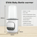 5in1 Baby Bottle Warmer & Steriliser LCD Timer Smart Temp BPA-Free Fits All