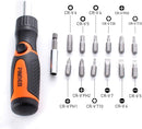 FINDER 14 Piece Security Bit Set with Bonus Ratcheting Screwdriver - XJ193234P