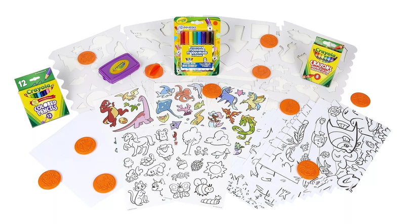 Crayola Deluxe Creative Multi Activity Kit 85+ Pcs Colouring Set New Xmas Toy 4+