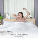 Utopia Bedding Queen Duvet Cover Set White 3 Piece 90x90" 2 Pillow Shams 20X26"