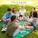 Amago Picnic Blanket 150x200cm Football Design Fleece Mat Waterproof