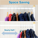 Lightweight, Flexible & Durable Non Slip Velvet Hangers For Clothes - 30 Pack