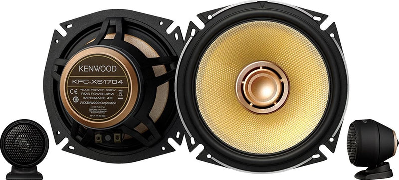 Kenwood KFC-XS1704 6.5" 2-Way Car Speakers 360W Component Hi-Res Audio