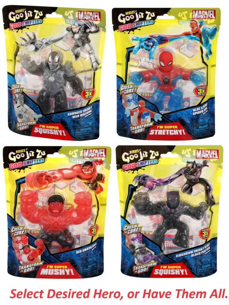 Heroes of Goo Jit Zu Marvel Supagoo Hero Pack 8" Figures - Various Characters