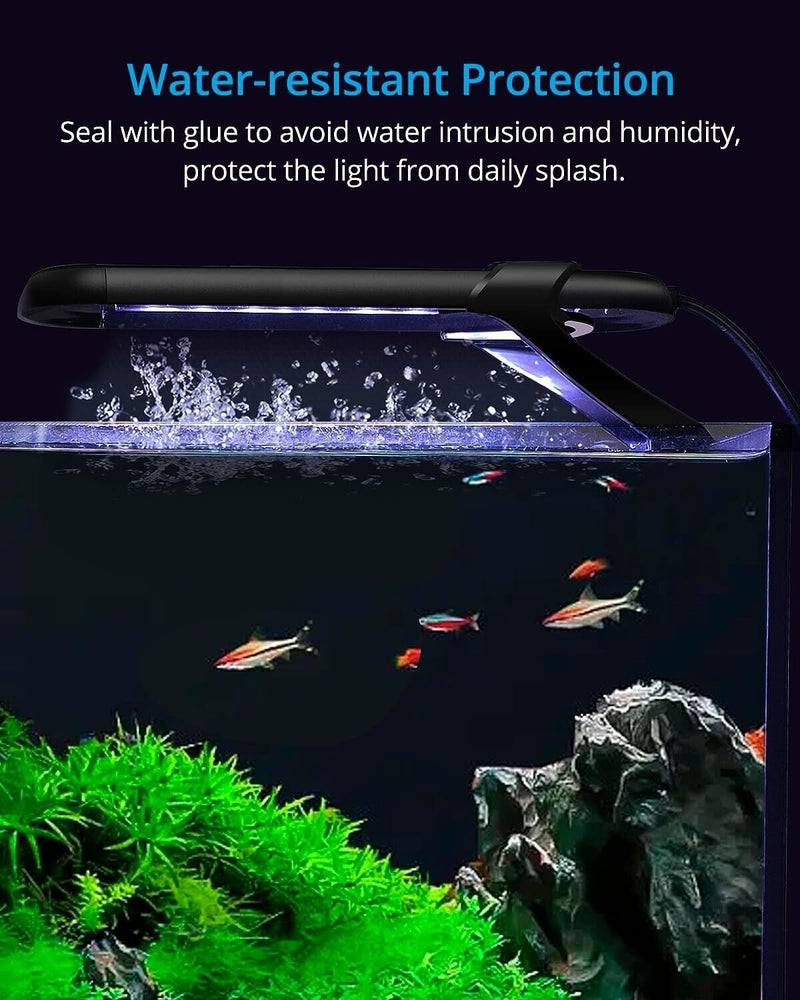 Fish Tank Lights 6W Bright LED Aquarium Light USB 14 Light Modes Lamp + Remote