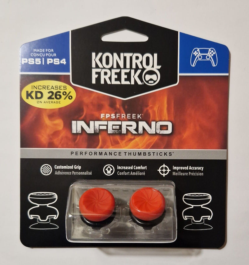 KontrolFreek FPS Freek Inferno PS5 PS4 Performance Thumbsticks Grips (4 Prongs)