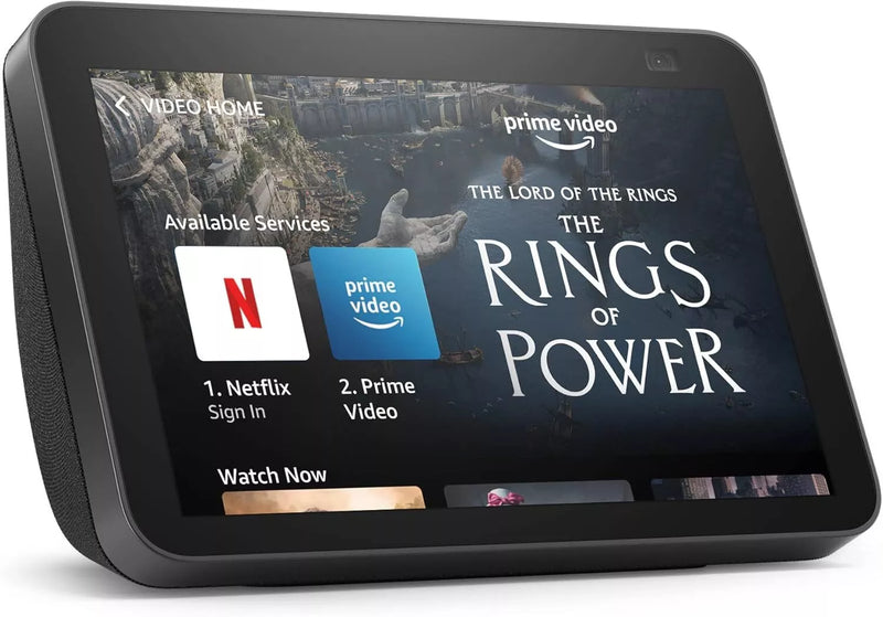 Amazon Echo Show 8 (2nd Gen) HD Smart Display with Alexa & 13MP Camera - Charcoal (Refurbished)