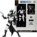 McFarlane Toys DC Multiverse Batman B&W Sketch Ed. 7" Action Figure (Gold Label)