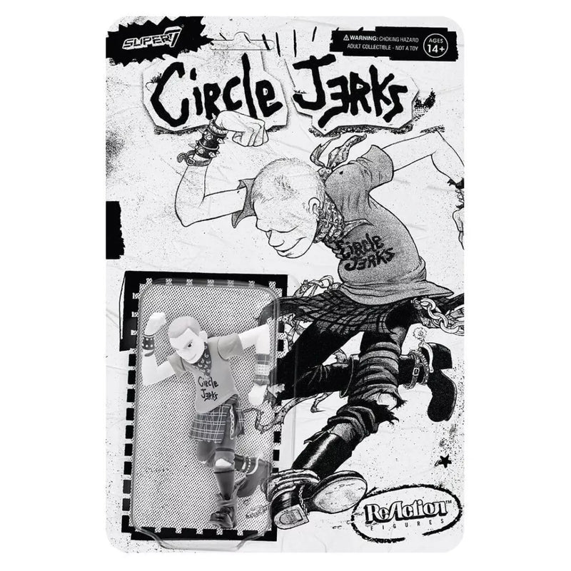 Super7 Circle Jerks - Skank Man (Greyscale ) Reaction 3.75" Action Figure