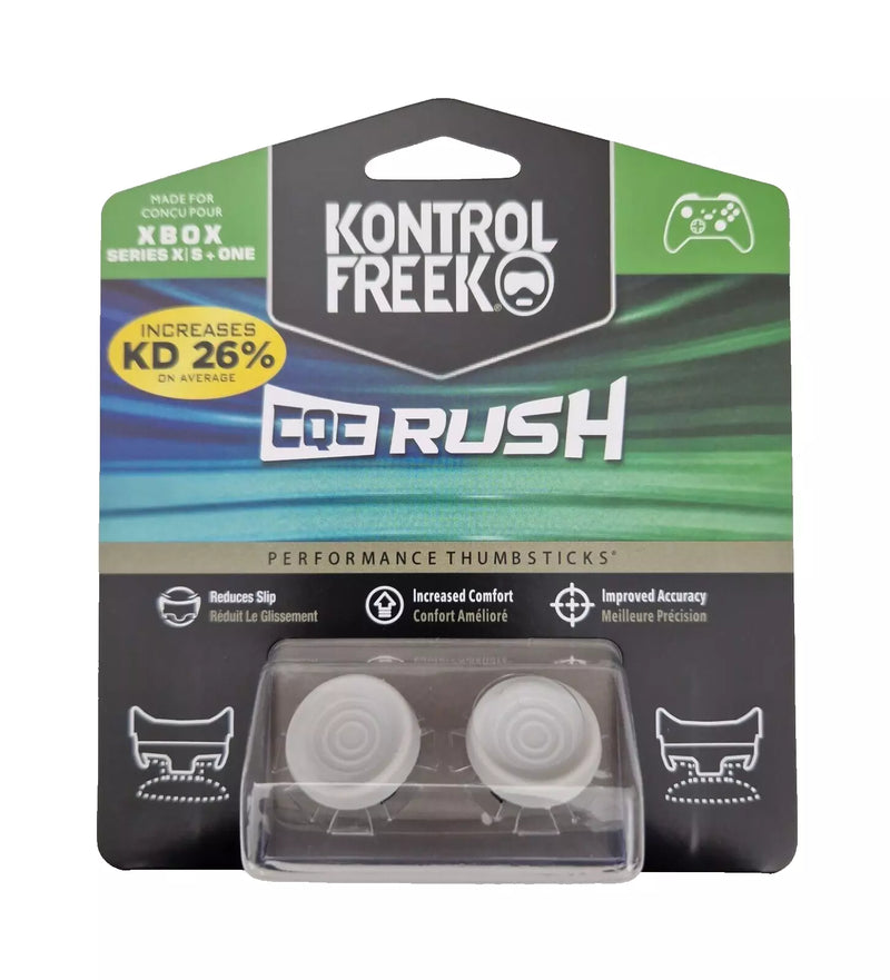 KontrolFreek FPS Freek CQC RUSH White Xbox One Performance Thumbsticks 4 PRONGS