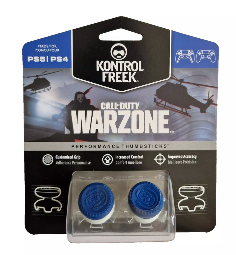 KontrolFreek FPS Freek Warzone Blue PS5 PS4 Performance Thumbsticks Thumb Grips