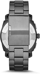 Fossil Men's Machine Grey Chronograph Stainless Steel Bracelet Watch - FS4931