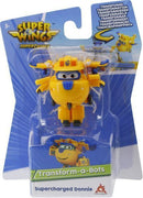 Super Wings EU740042 Transform-A-Bots 2" Character Supercharged Donnie Figure