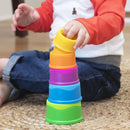 Fat Brain Toys Dimpl Stack Baby Sensory Toy 6m+ Developmental Stacking
