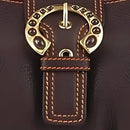 Le Sabbi Women’s Shoulder Bag Brown 81668BR Stylish Genuine Leather Handbag