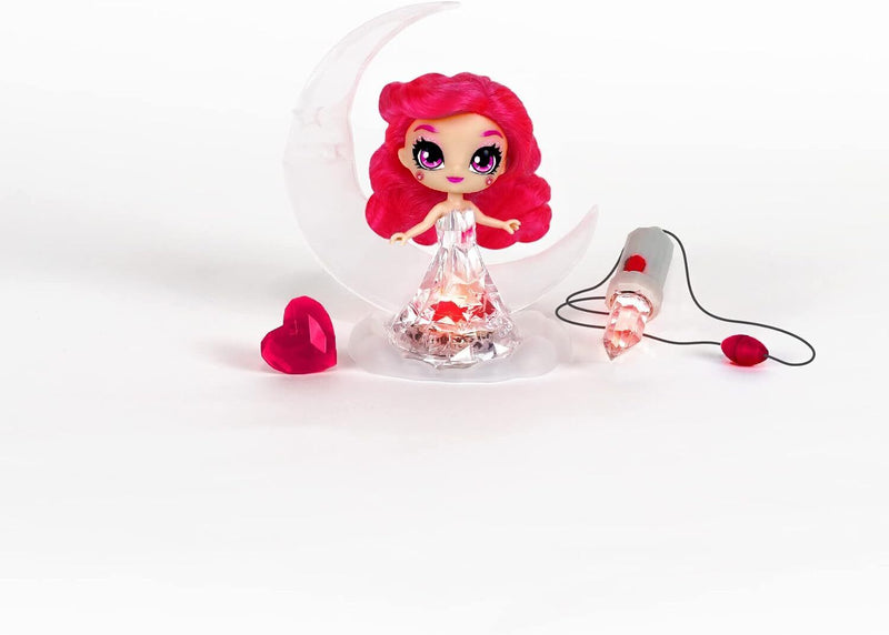 Crystalina Dolls Rose Quartz Collectible Doll + Colour Changing LED Dress & Accessories