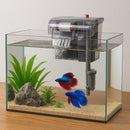 Quiet HOB Aquarium Filter with Bio-Wheel & Spiral Skimmer Adjustable Flow