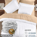 Utopia Bedding Queen Duvet Cover Set White 3 Piece 90x90" 2 Pillow Shams 20X26"