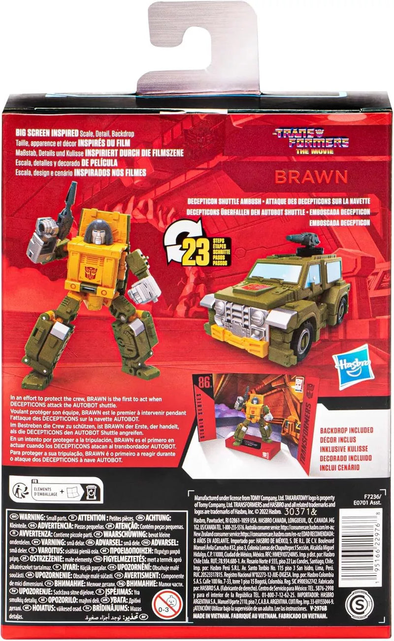 Hasbro Transformers The Movie Studio Series 86 Deluxe Class Brawn Toy