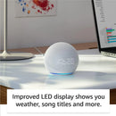 Amazon Echo Dot 5th Gen Smart Speaker with Clock Alexa WiFi BT - Cloud Blue