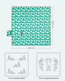 SONGMICS XXL Picnic Blanket 200x200cm Waterproof Fleece Mat Foldable GCM78Y