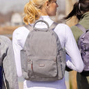 Baggallini Women's All Day Backpack Bag With RFID Phone Wristlet - Stone