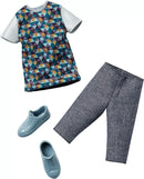 Mattel Barbie Ken Fashion Casual Top, Cropped Pants & Grey Shoes - DHB39 NRFP