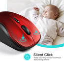 Wireless Silent Mouse 2.4G USB Mini 1600DPI for Laptop PC Mac Windows