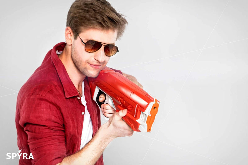 SPYRA SpyraTwo Red Electric Water Gun, Auto Precision Blaster Summer Toy