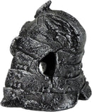 Share Classic Skull with Helmet Aquarium Ornament Fish Tank Resin Cave Decoration